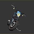 Modern motorcycle two-wheeled motorcycle off-road motorcycle road racing motorcycle 3d model