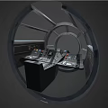 Professional Control Console Equipment With Multifunctional Buttons Knobs And Panels