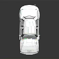 White Electric Toy Racing Car With Streamlined Design Sleek Surface And Reflection Details