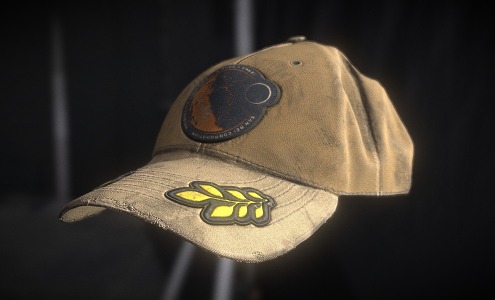 Modern hat 3d model