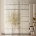 Glass brick partition 3d model