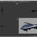Blue Fighter Jet With White Markings 088 Armed And Landing Gear Extended