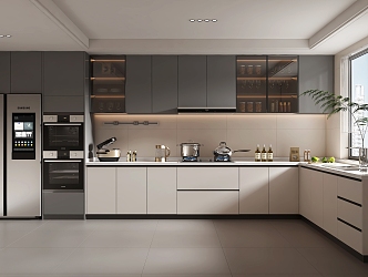 Light Luxury Kitchen 3d model