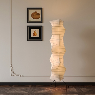 Floor Lamp Decorative Hanging Painting 3d model