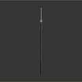 Futuristic Sword With Dark Textured Blade And Green Glowing Dots Design