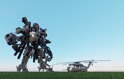 Modern Robot Transformers 3d model