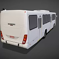 Bus Passenger Bus Shuttle Low Face Number Low Model Simple Model Game Sub-era Film and Television Level 3d model