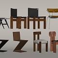 Modern Stylish Dining Chairs Showcasing Various Designs And Unique Structural Features