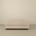 Modern Minimalist Coffee Table Featuring Light Wood Grain And Layered Structure 3d model