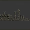 Columns Stone Columns Stone Columns Old Columns Roman Columns Roman Columns Classical Columns Greek Columns 3d model