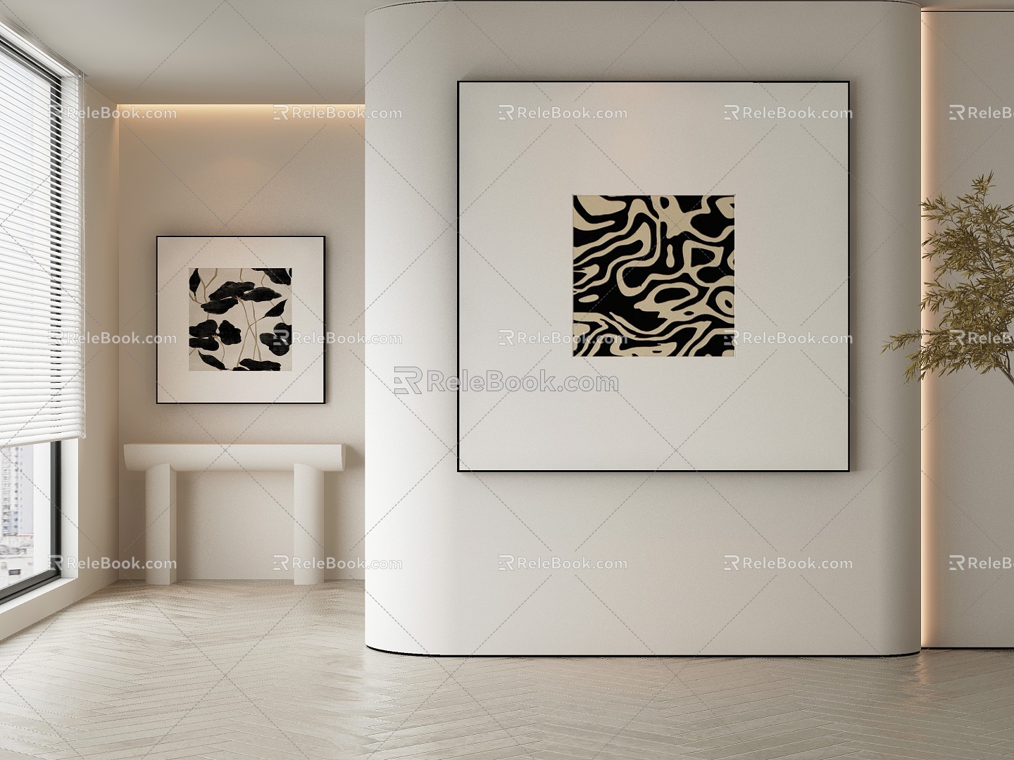 modern decorative painting 3d model