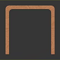 Orange Cube Shaped Furniture With Wooden Frame And Woven Mesh Sides Flat Top