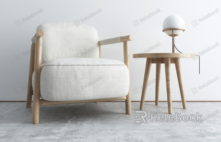 Modern Single Sofa Single Chair Casual Sofa model