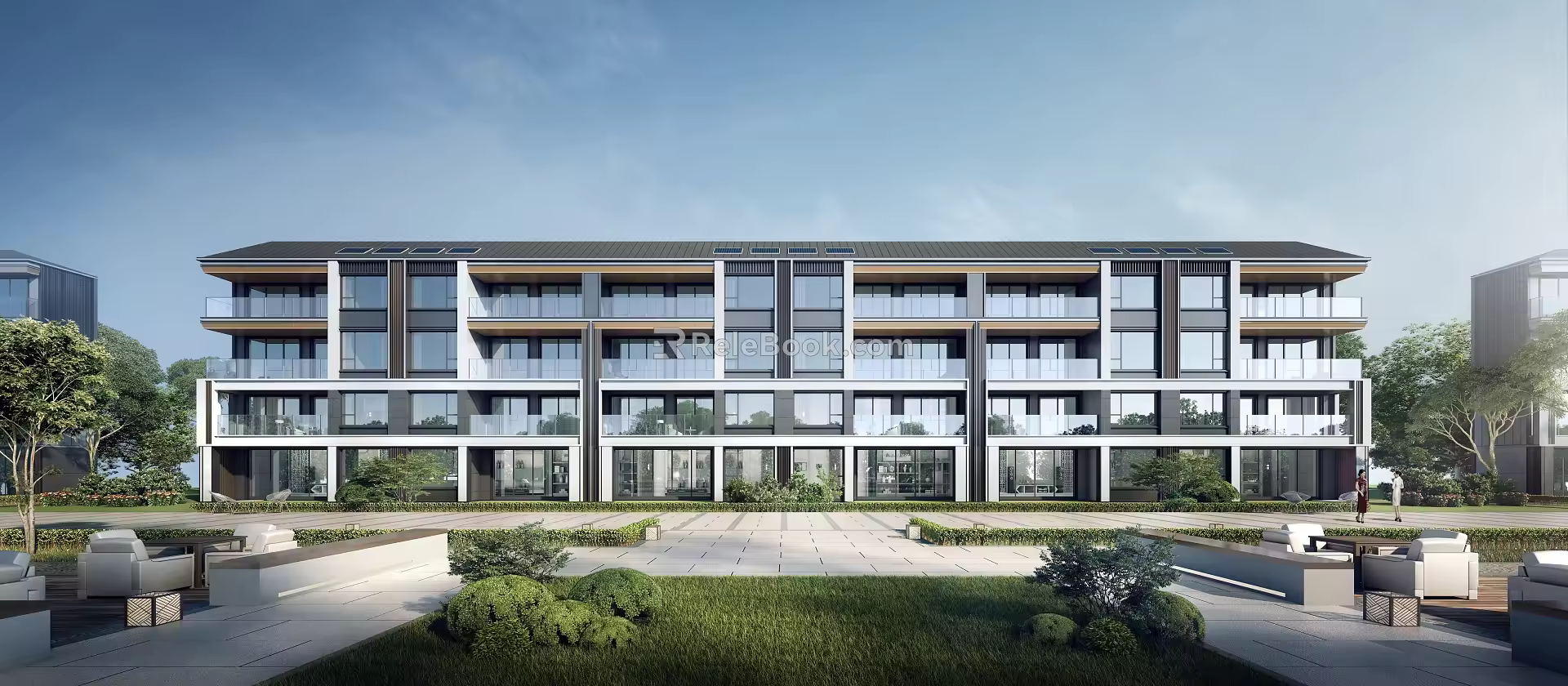 New Chinese Style Overlay Villa 3d model
