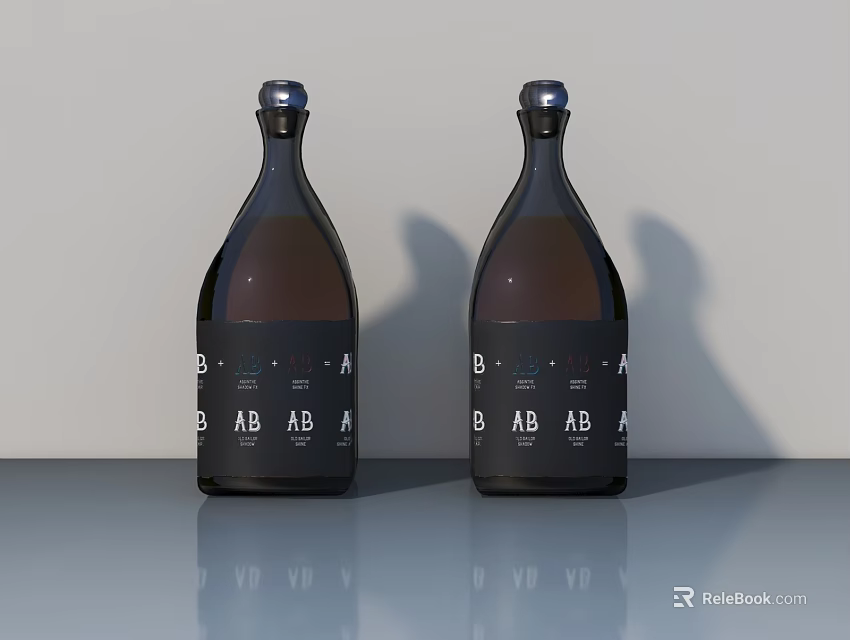 Modern Wooden Swing Door Design With Smooth Surface For Home Interior 3d model