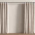 Curtain Screen Pleated Curtain 3d model