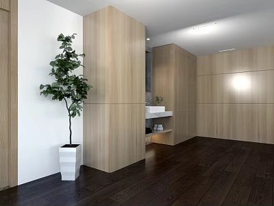 Modern Beauty Hair Salon Interior With Professional Styling Tools And Comfortable Seats 3d model