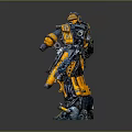 Bumblebee Transformers Robot Sci-Fi Robot Characters 3d model