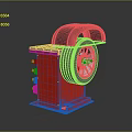 Table changer car positioning tire repair device daily necessities 3d model