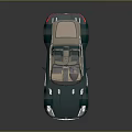 Green Luxury Convertible Car With Modern Design Sleek Body And Beige Interior