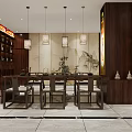 Tobacco and Alcohol Store Interior with Shelves Product Displays and Modern Counter