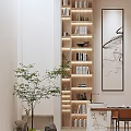 Modern Spacious Basement Living Area With Bright Skylight Sofa Bookshelf And Plants