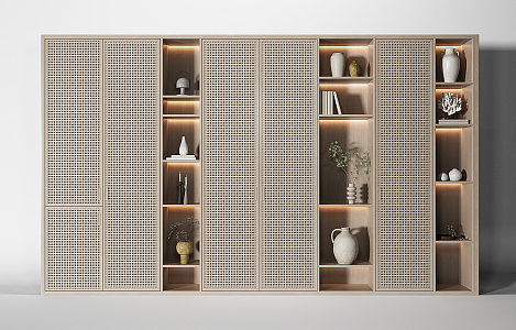 Modern Bookcase Decorative Bookcase Bookshelf 3d model