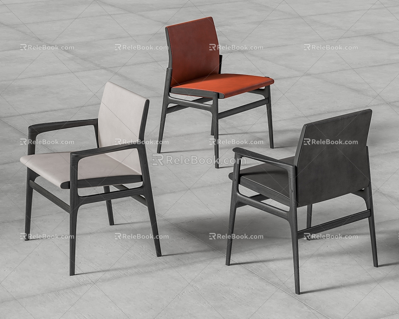 Poliform PANEMA Single Chair Dining Chair 3d model