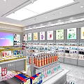 Konesha Beauty Store With Cosmetics Skincare Products And Glass Front Display Shelves