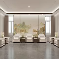 New Chinese Reception Room 3d model