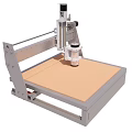 Industrial CNC Router Machine With Precision Worktable And Metal Frame For Wood Processing 3d model