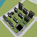 Modern Gate Song Xiamen Jianfa Building Facade 3d model