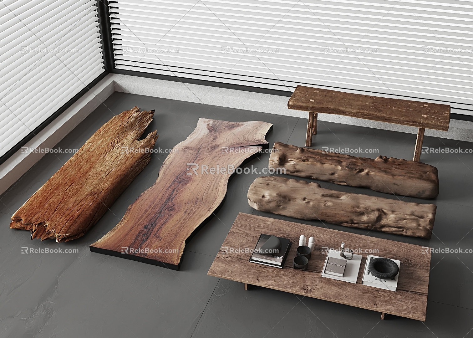 Modern Stool Wooden Stool Wooden Stool Wooden Pier Wooden Old Wood Table Old Plank 3d model