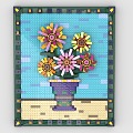 Lego toy blocks sunflower Van Gogh world famous painting decorative painting 3d model