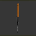Heavy Duty Manual Garden Shovel With Orange Handle And Black Blade