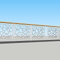 Modern Railing 3d model