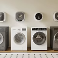 Modern Front Loading Washing Machines With Various Styles And Sleek Design For Home