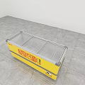 XingX Brand Yellow Commercial Freezer With Multiple Storage Compartments For Business