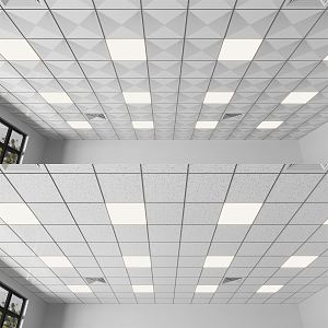 Modern ceiling aluminum gusset integrated ceiling 3d model