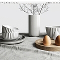 Tableware combination 3d model