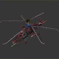 Futuristic Aerospace Vehicle With Multiple Rotors And Blue Accent Lines For Space Exploration