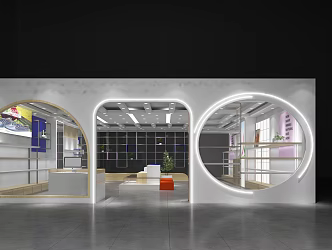 Modern Shoe Store 3d model