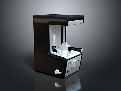 Modern Compact Black Silver Desktop Computer With Control Panel LED Display And Sleek Vertical Design 3d model