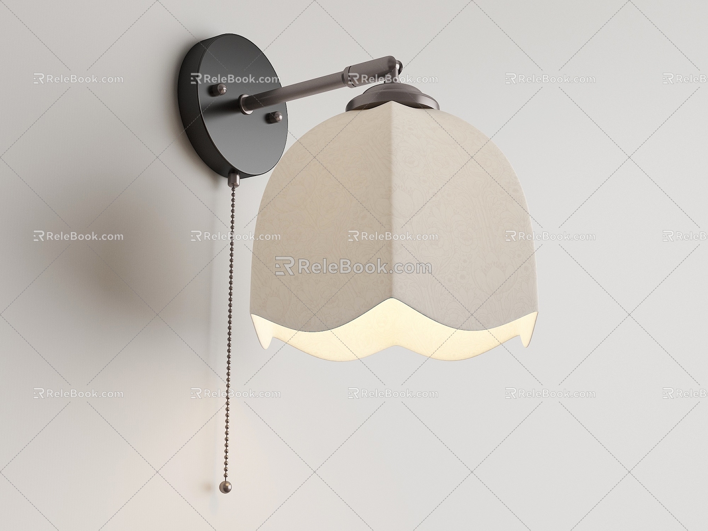 French retro style wall lamp model