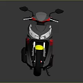 Modern Sporty Motorcycle With Gray Yellow Red And Black Color Design