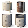 Modern Chest of Drawers With Various Designs Leather Wooden And Metal Accent Details