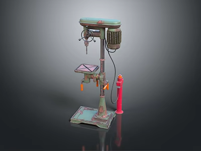 Bench Drill Vertical Drilling Machine Vertical Bench Drilling Machine Tools Hardware Tools Processing Tools Furniture 3d model