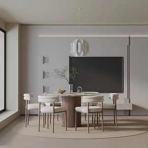 Modern table combination 3d model