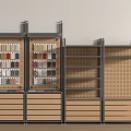 Metal Frame Storage Shelving Units With Wooden Drawers Shelves Pegboard Panels For Colorful Items