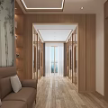 Modern Bedroom Interior Design With Large Bed Rug Wooden Floor And Landscape Decorative Wall